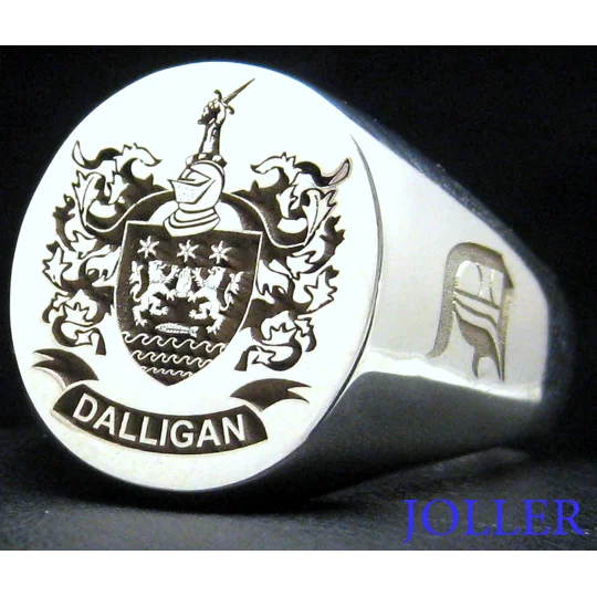 Mens Family Crest Ring