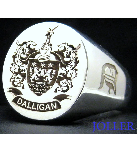Mens Family Crest Ring