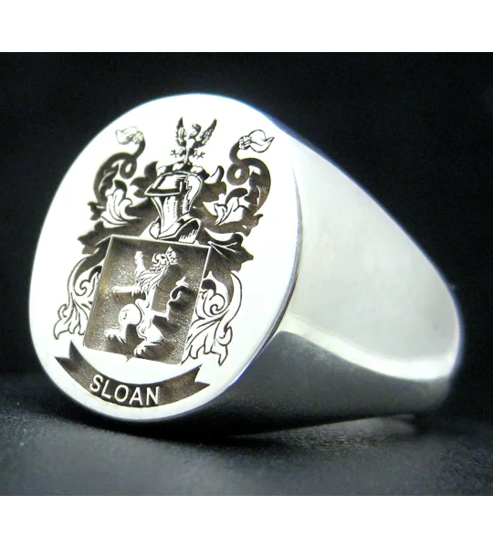 Custom Engraved Your Family Crest Signet Ring