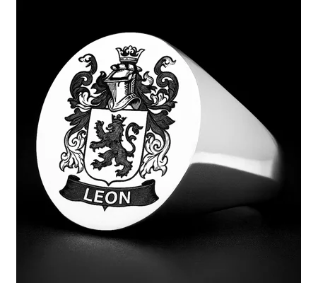 Leon Family Crest Ring