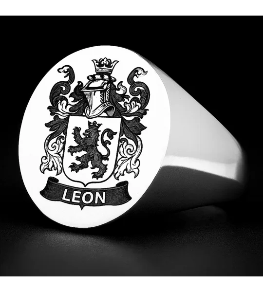 Leon Family Crest Ring