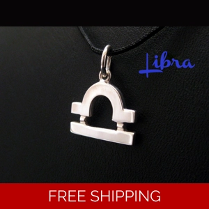 Libra Zodiac Pendant