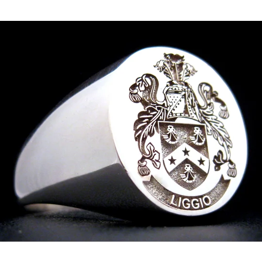 Liggio Family Crest Ring