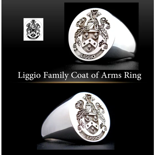 Liggio Family Crest Ring