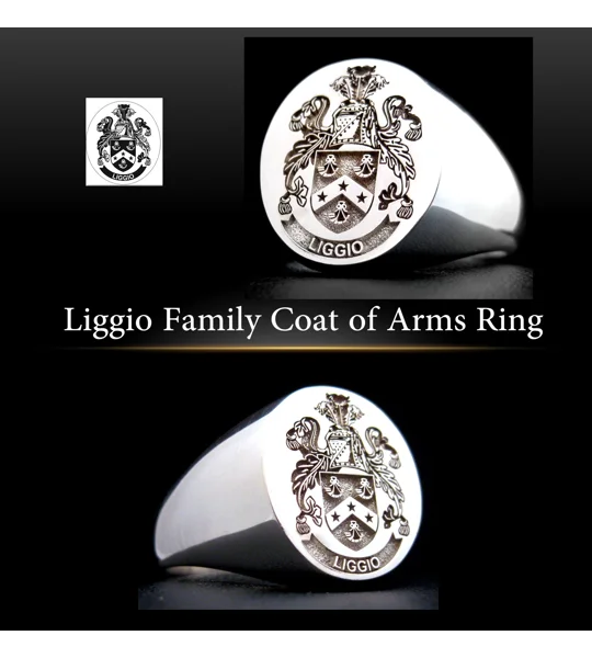 Liggio Family Crest Ring