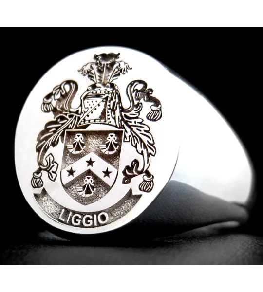 Liggio Family Crest Ring