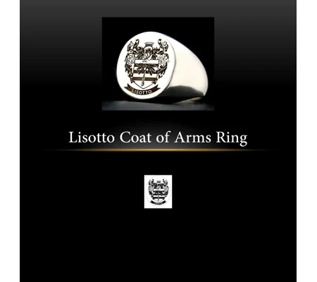 Lisotto coat of arms ring