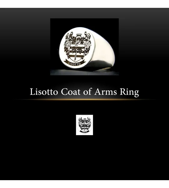 Lisotto coat of arms ring