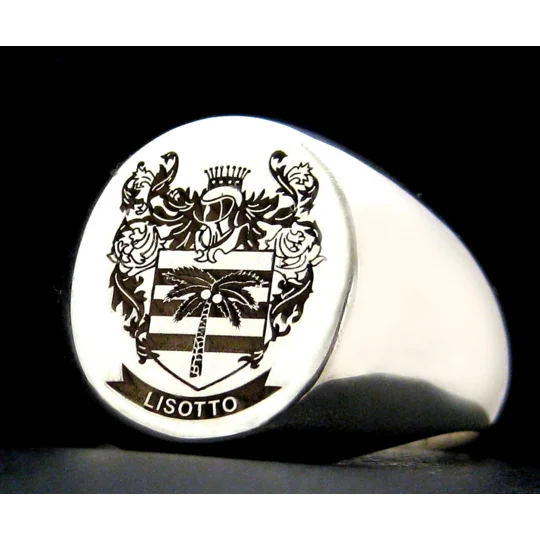 Lisotto coat of arms ring