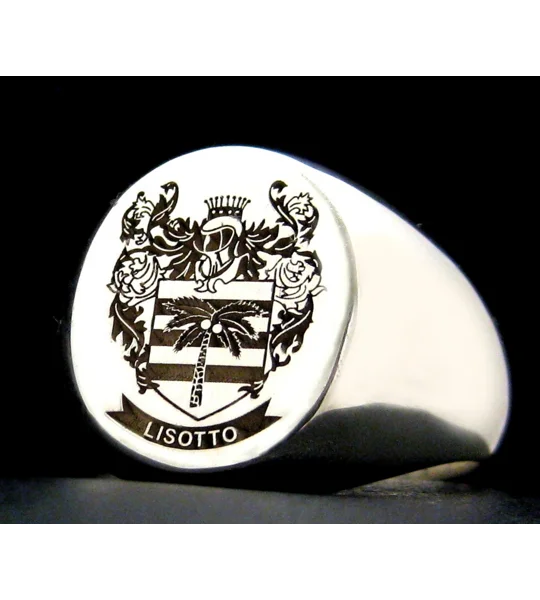 Lisotto coat of arms ring
