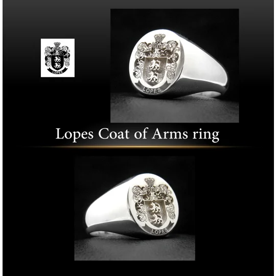 Lopes Coat of Arms Ring