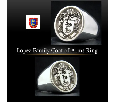 Lopez Family Crest Ring