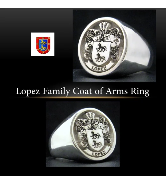 Lopez Family Crest Ring