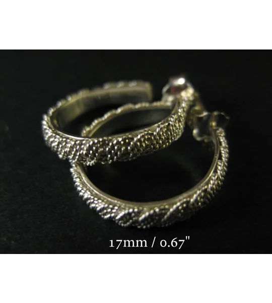 Silver Hoop Earrings