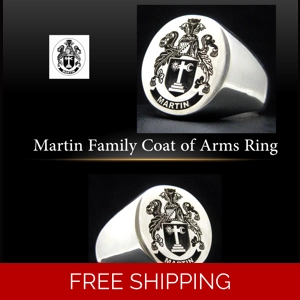 Martin Family Crest Ring