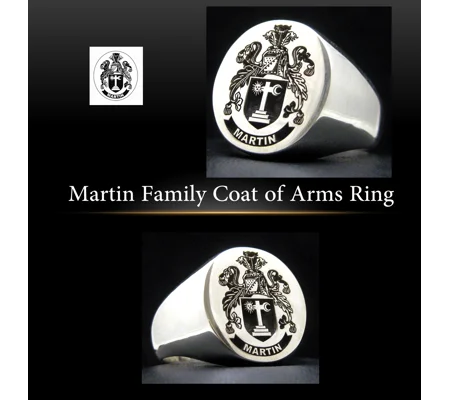 Martin Family Crest Ring