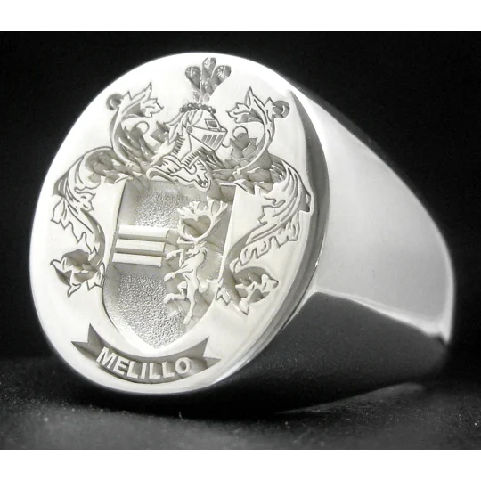 Melillo Family Crest Ring