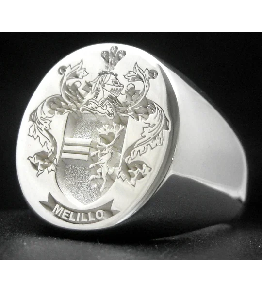 Melillo Family Crest Ring