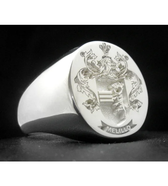 Melillo Family Crest Ring