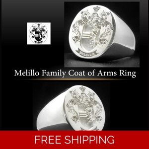 Melillo Family Crest Ring