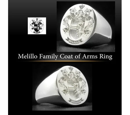 Melillo Family Crest Ring