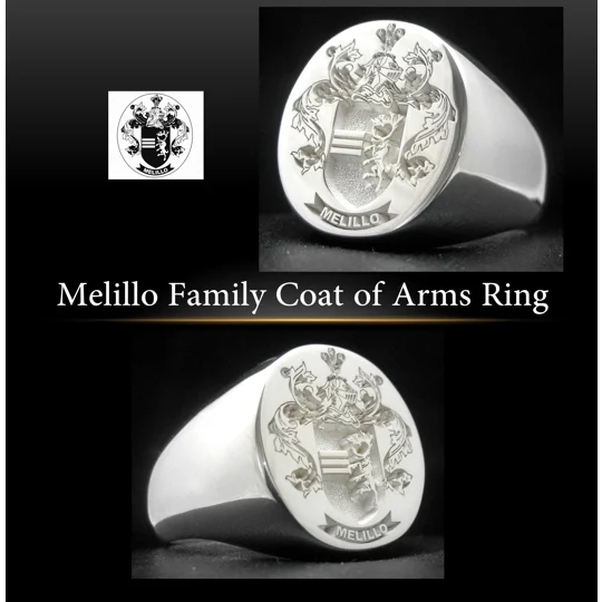 Melillo Family Crest Ring