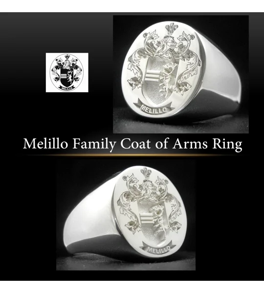 Melillo Family Crest Ring