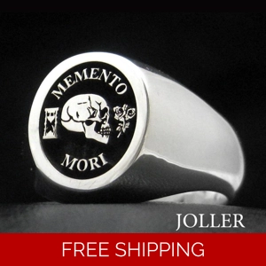 Memento Mori Silver Ring