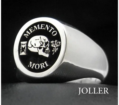 Memento Mori Silver Ring