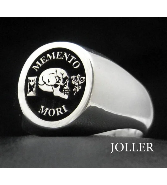Memento Mori Silver Ring