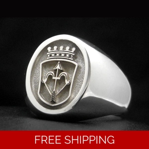 Mens Signet Pinky Ring
