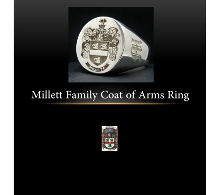 Millett Coat of Arms Ring