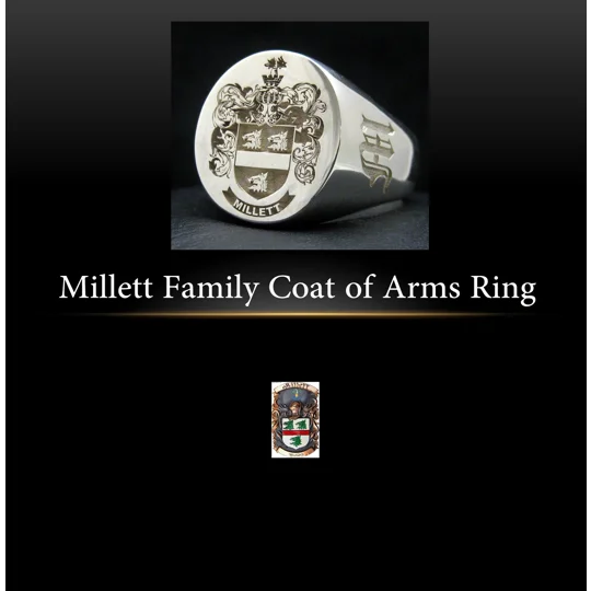 Millett Coat of Arms Ring