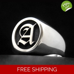 Monogram Signet Ring