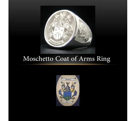 Moschetto Coat of Arms Ring