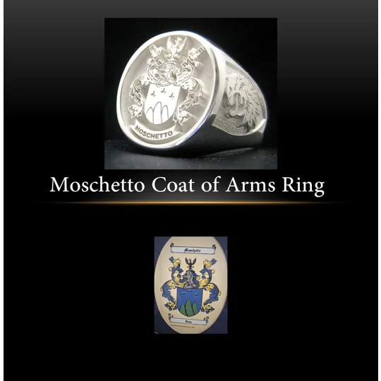 Moschetto Coat of Arms Ring