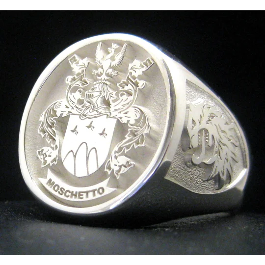 Moschetto Coat of Arms signet ring