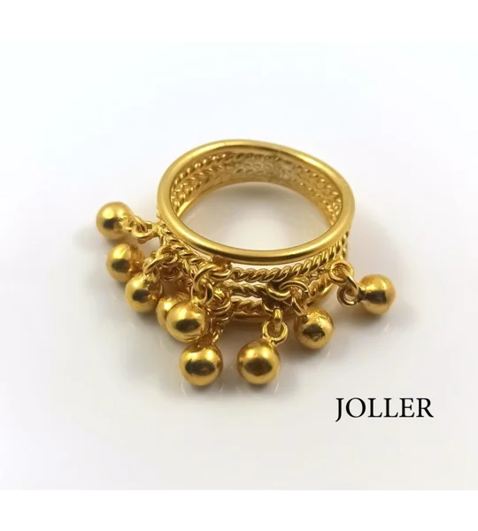 Gold Ring Filigree Spheres