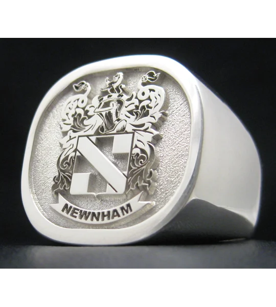 Newnham Family Crest Ring