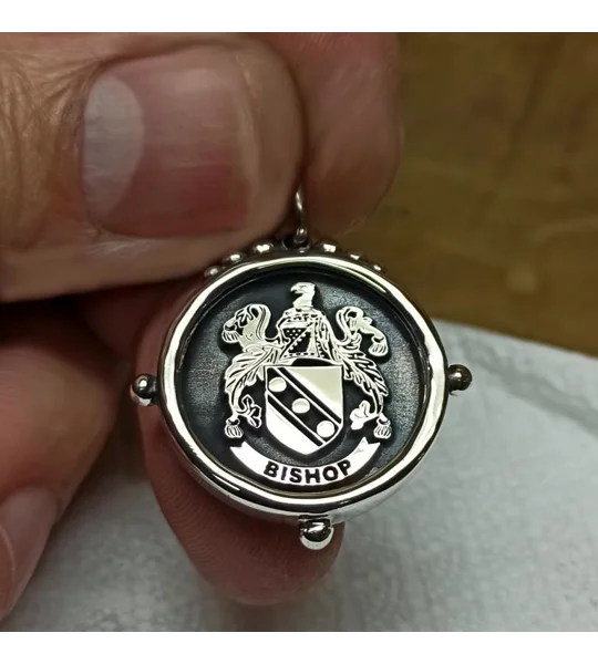 Design Your Own Family Crest Pendant - Mason Pendant - Any Crest