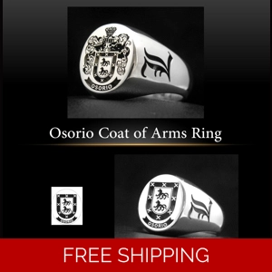 Osorio Coat of Arms Ring