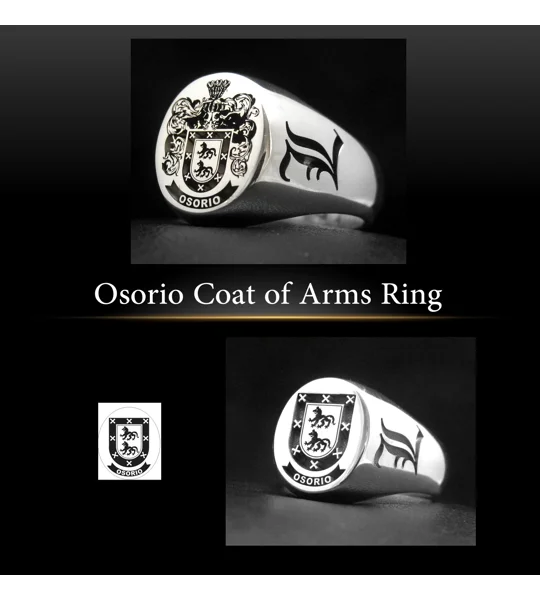 Osorio Coat of Arms Ring