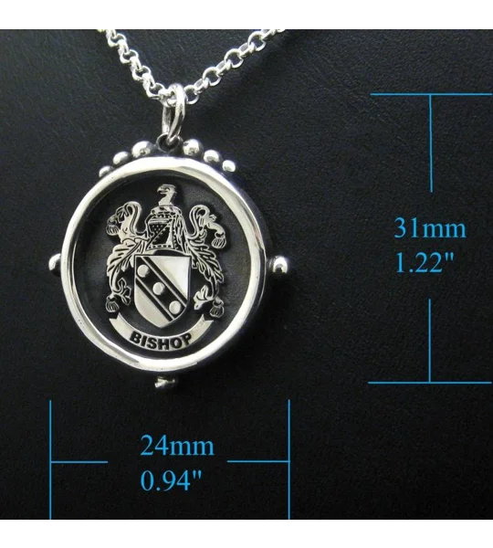 Design Your Own Family Crest Pendant - Mason Pendant - Any Crest