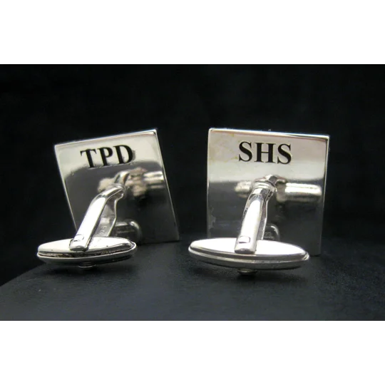 Custom Made Family Crest Cufflinks Square