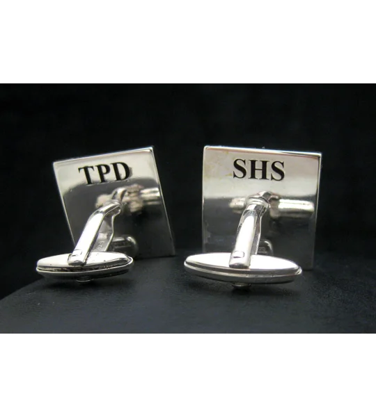 Custom Made Family Crest Cufflinks Square