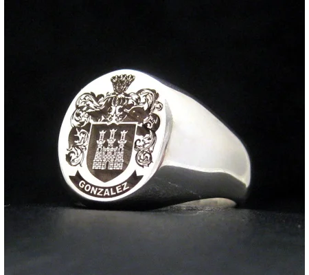 Women's Family Crest Rings - Any Crest