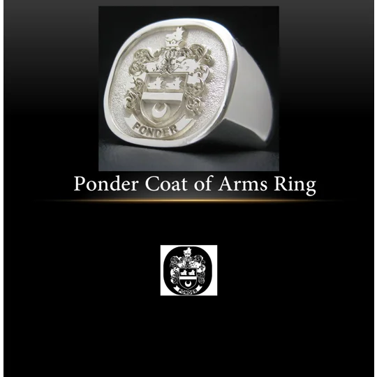 Ponder Coat of Arms Ring
