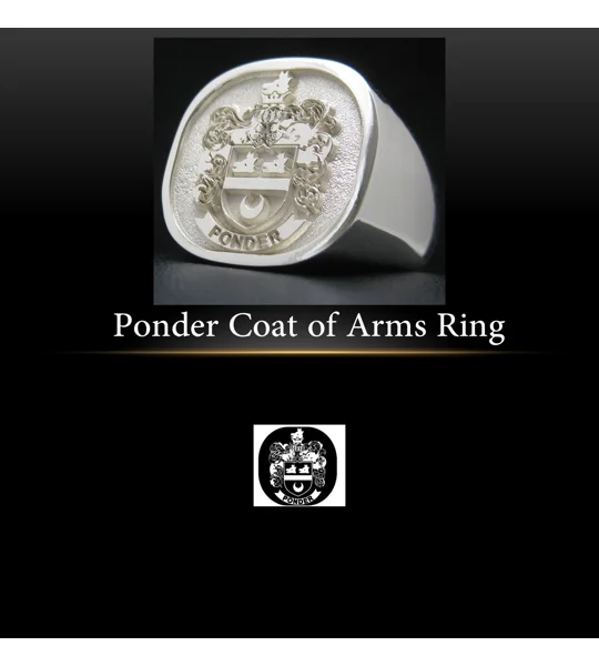 Ponder Coat of Arms Ring