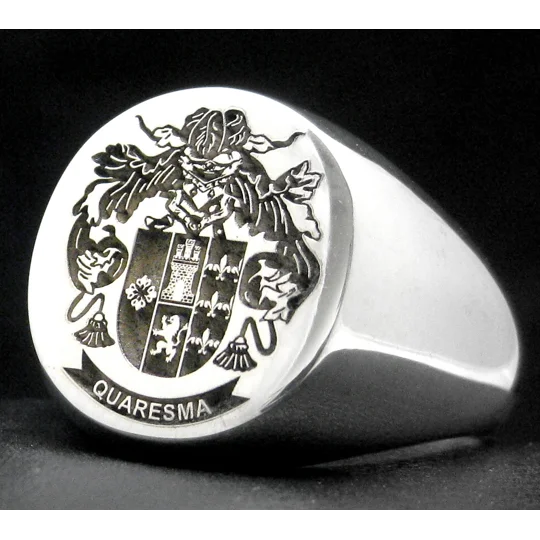 Quaresma Family Crest Ring