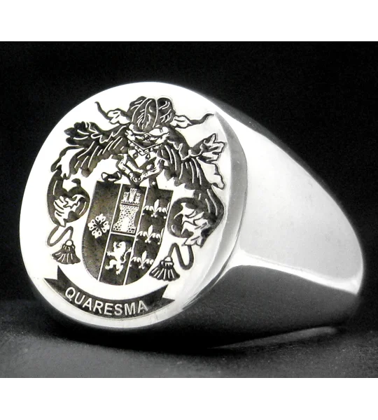 Quaresma Family Crest Ring